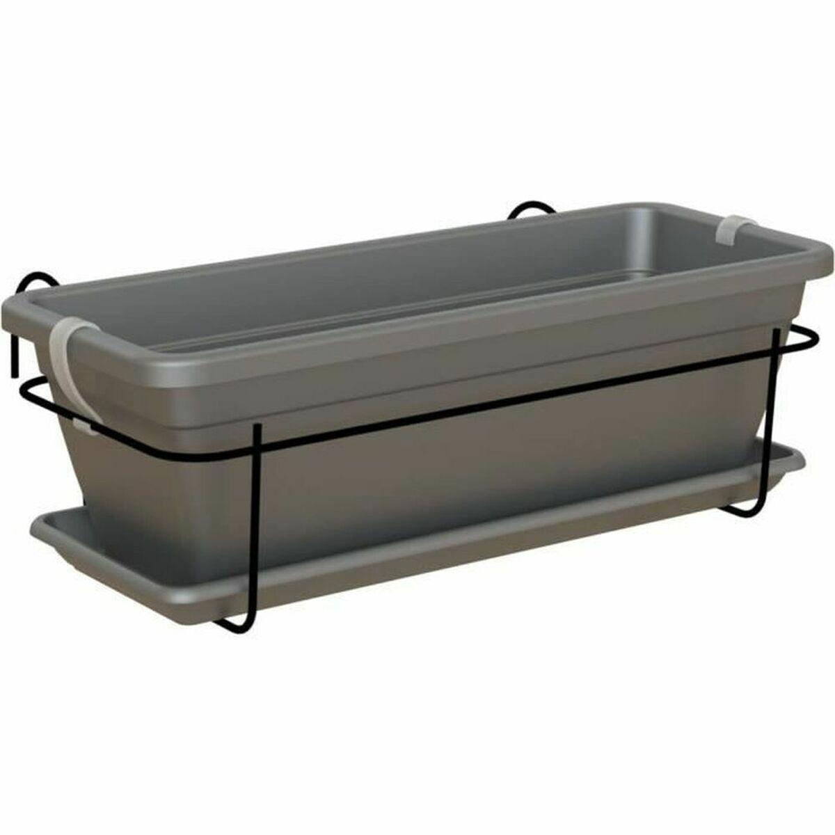 Urtepotte Artevasi Venezia 50 x 19,5 x 16,3 cm Antracit polypropylen Urtepotte Artevasi Venezia 50 x 19,5 x 16,3 cm Antracit polypropylen