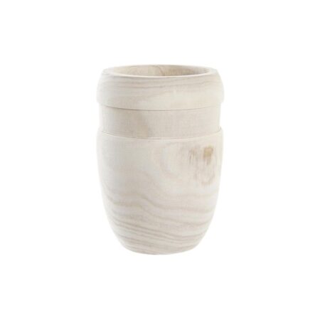 Urtepotte Brun Natur Firkantet Boho 15 x 15 x 20 cm