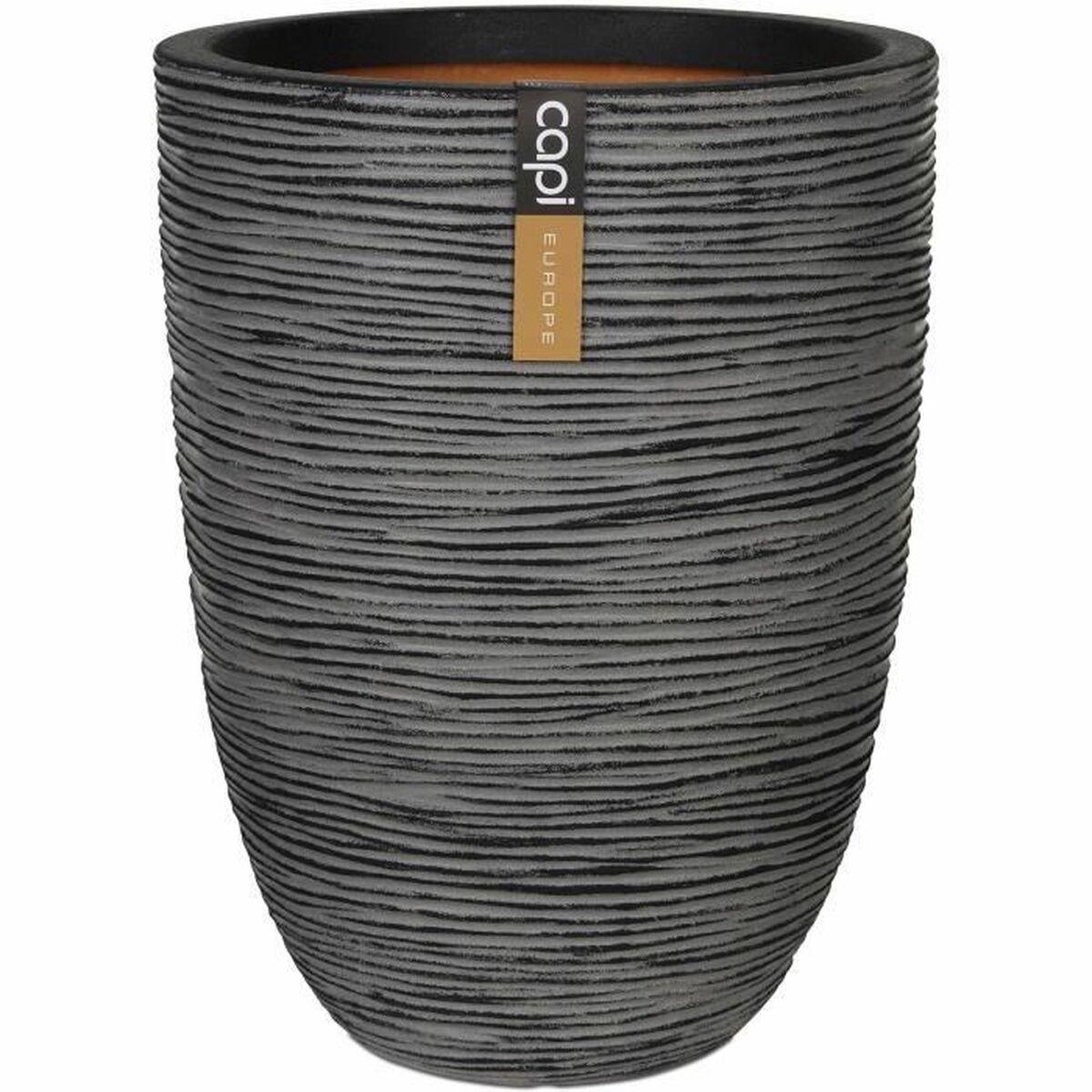 Urtepotte Capi Europe Grå Plastik 34 x 34 x 36 cm Urtepotte Capi Europe Grå Plastik 34 x 34 x 36 cm