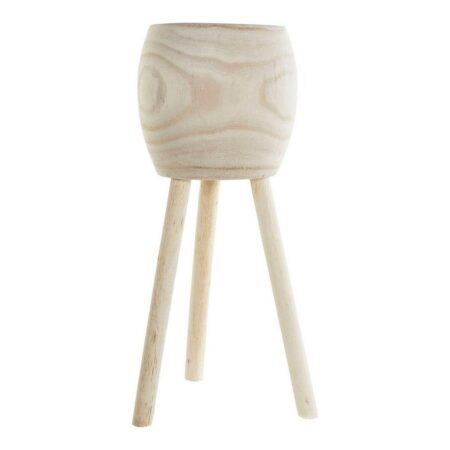 Urtepotte DKD Home Decor Brun Paulonia træ (23 x 23 x 56 cm)