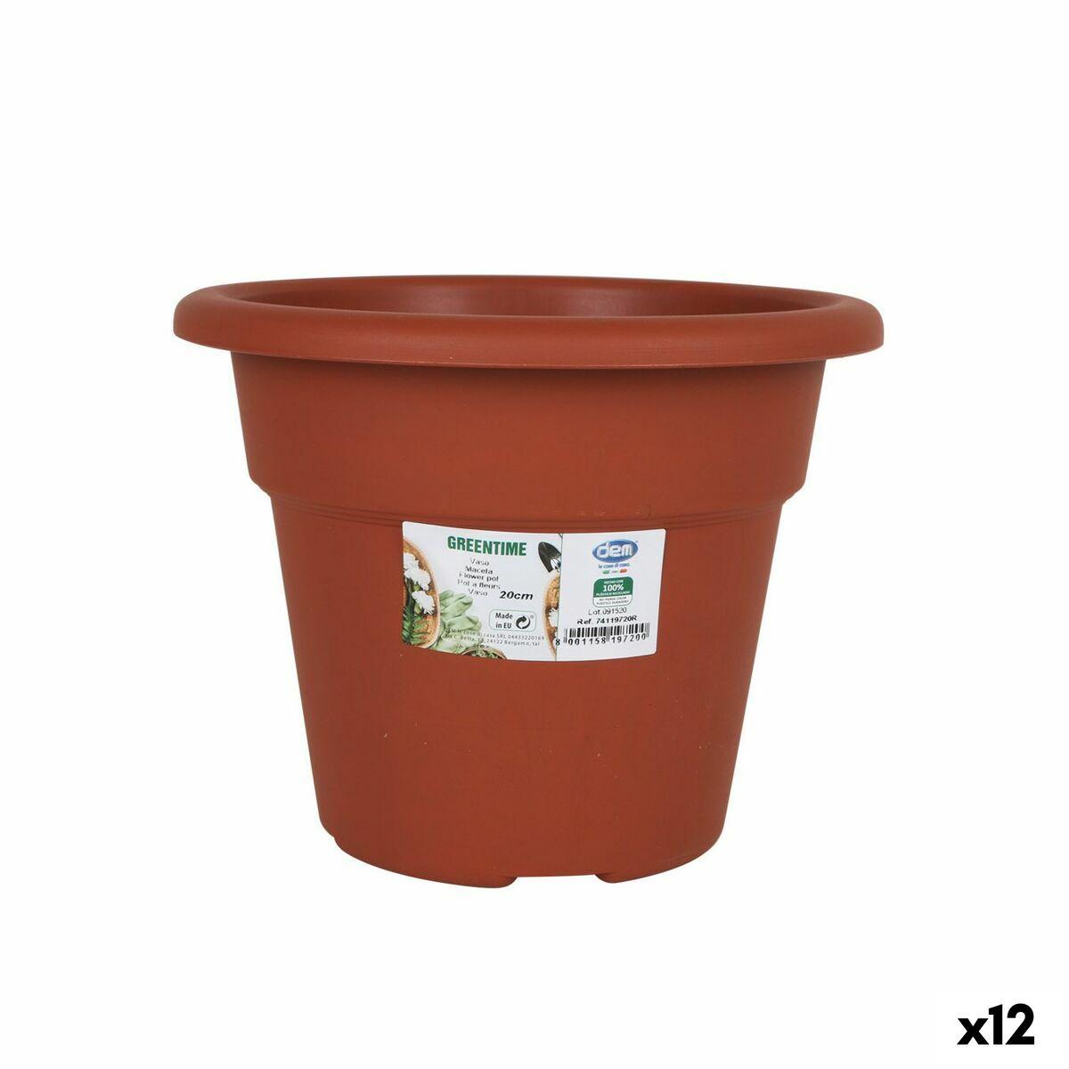 Urtepotte Dem Greentime Cirkulær Brun ø 20 x 15,75 cm (12 enheder) Urtepotte Dem Greentime Cirkulær Brun ø 20 x 15,75 cm (12 enheder)