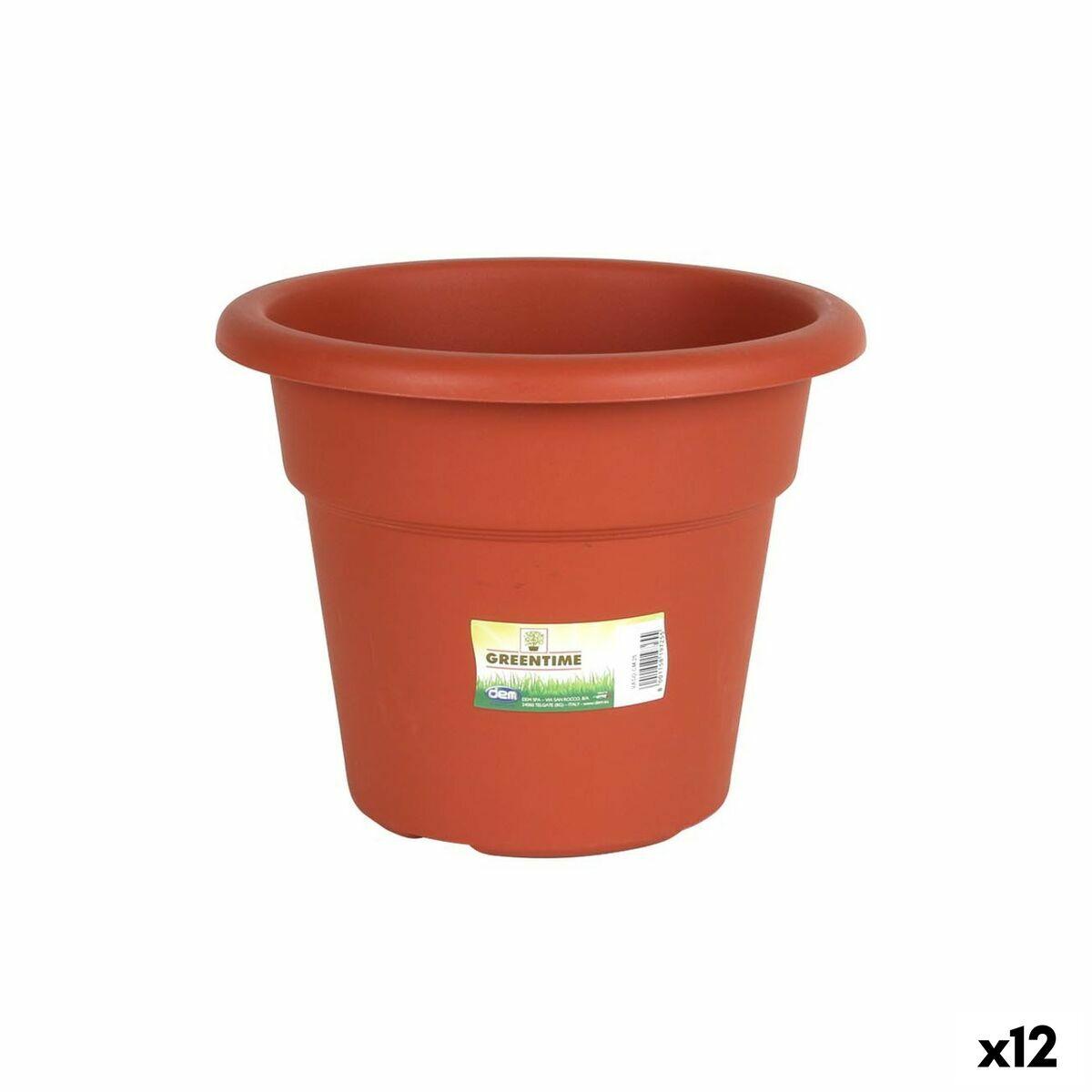 Urtepotte Dem Greentime Cirkulær Brun ø 25 x 20 cm (12 enheder) Urtepotte Dem Greentime Cirkulær Brun ø 25 x 20 cm (12 enheder)