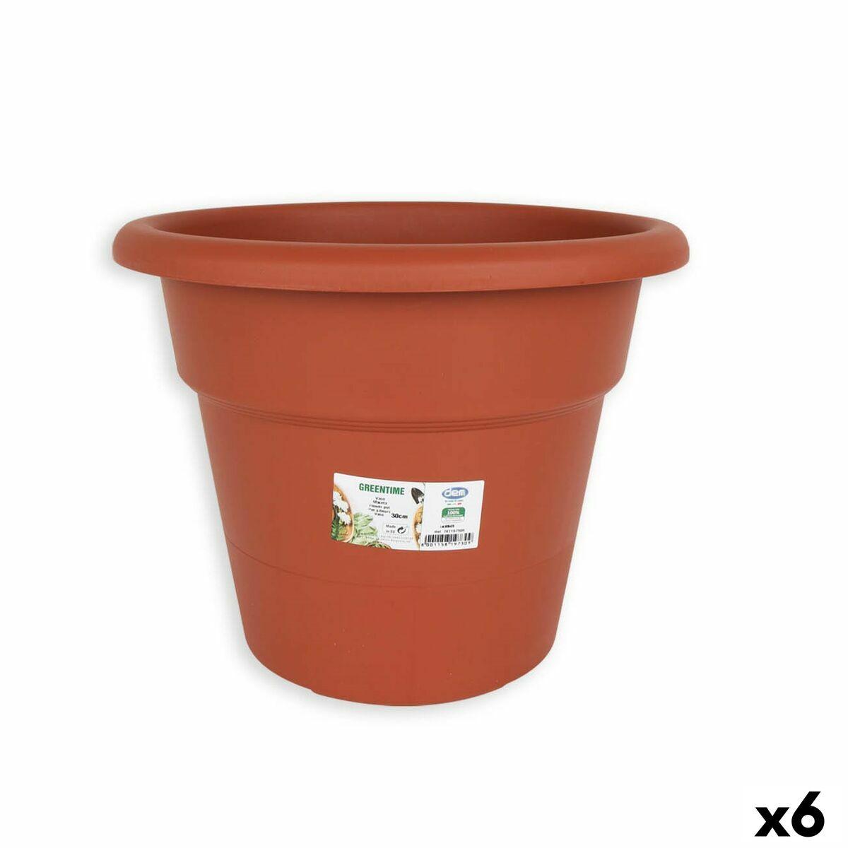 Urtepotte Dem Greentime Cirkulær Brun ø 30 x 24 cm (6 enheder) Urtepotte Dem Greentime Cirkulær Brun ø 30 x 24 cm (6 enheder)