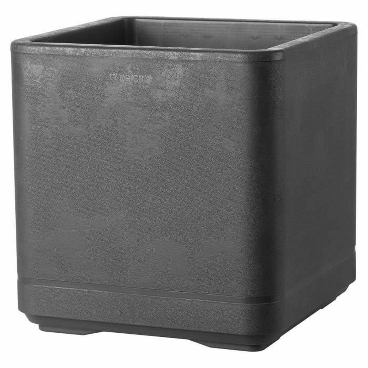 Urtepotte Deroma Antracit 38 x 38 x 39 cm Plastik Firkantet Spand 38 cm Urtepotte Deroma Antracit 38 x 38 x 39 cm Plastik Firkantet Spand 38 cm