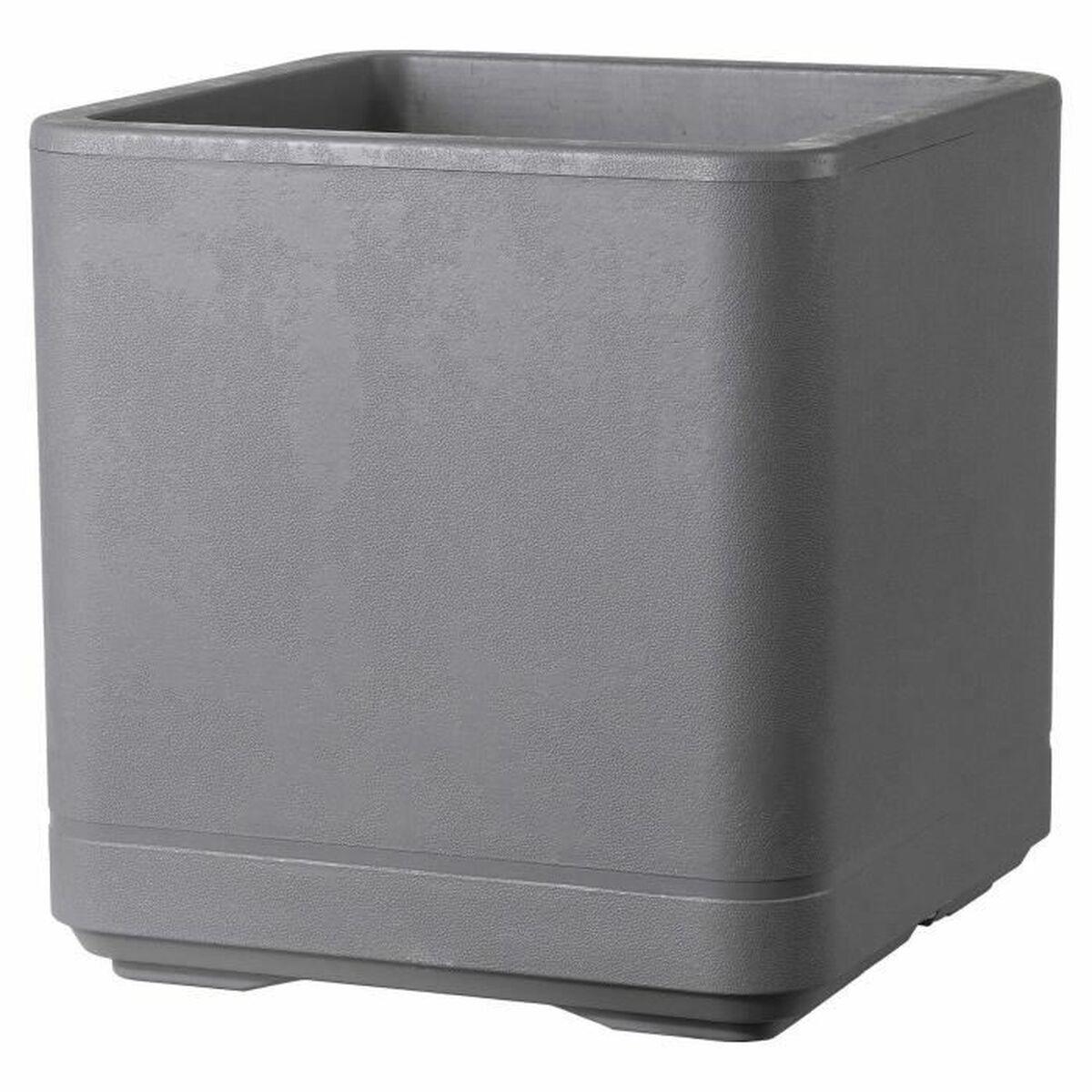 Urtepotte Deroma Grå 38 x 38 x 39 cm Plastik Firkantet Spand 38 cm Urtepotte Deroma Grå 38 x 38 x 39 cm Plastik Firkantet Spand 38 cm