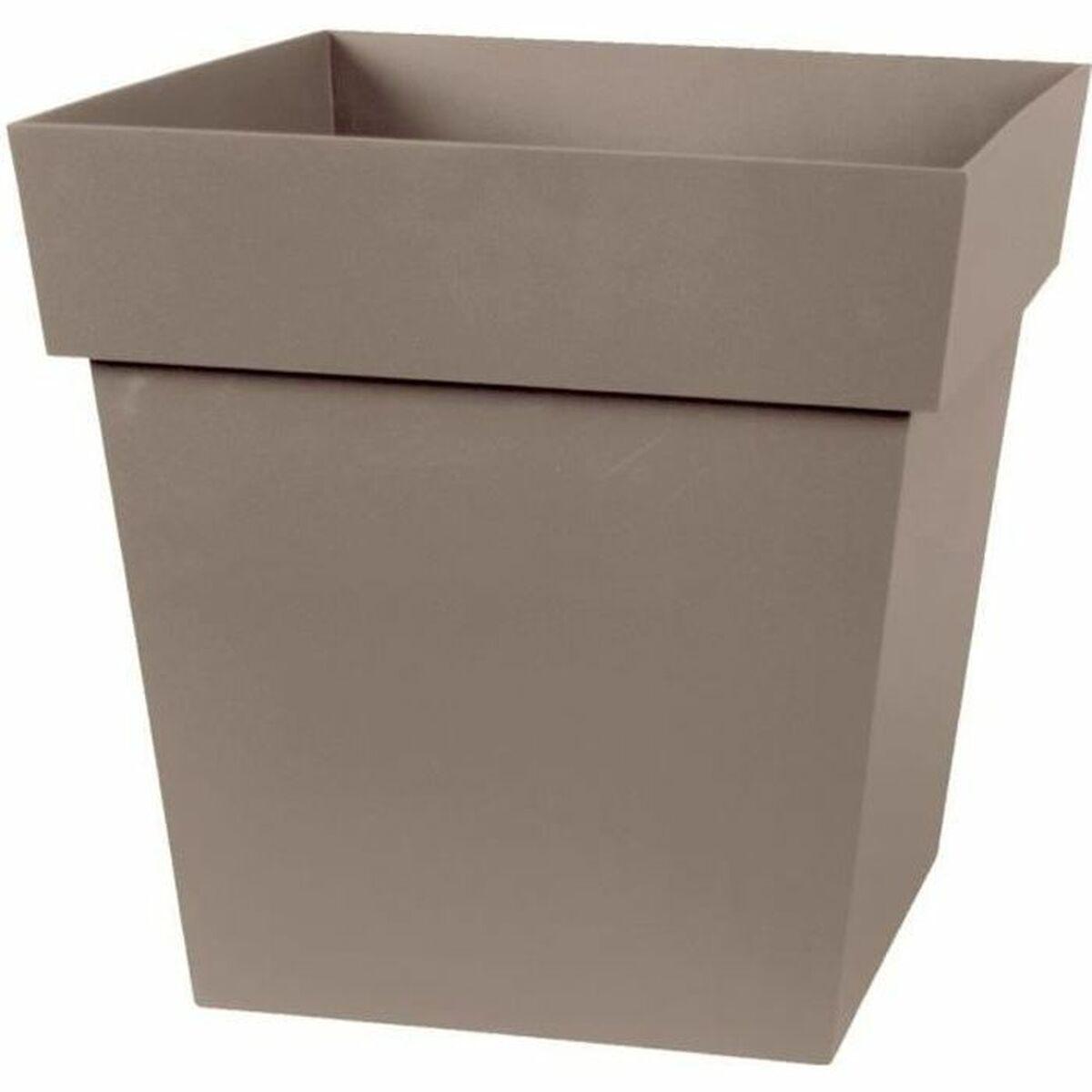 Urtepotte EDA Brun Taupe 32 x 32 x 32 cm Urtepotte EDA Brun Taupe 32 x 32 x 32 cm