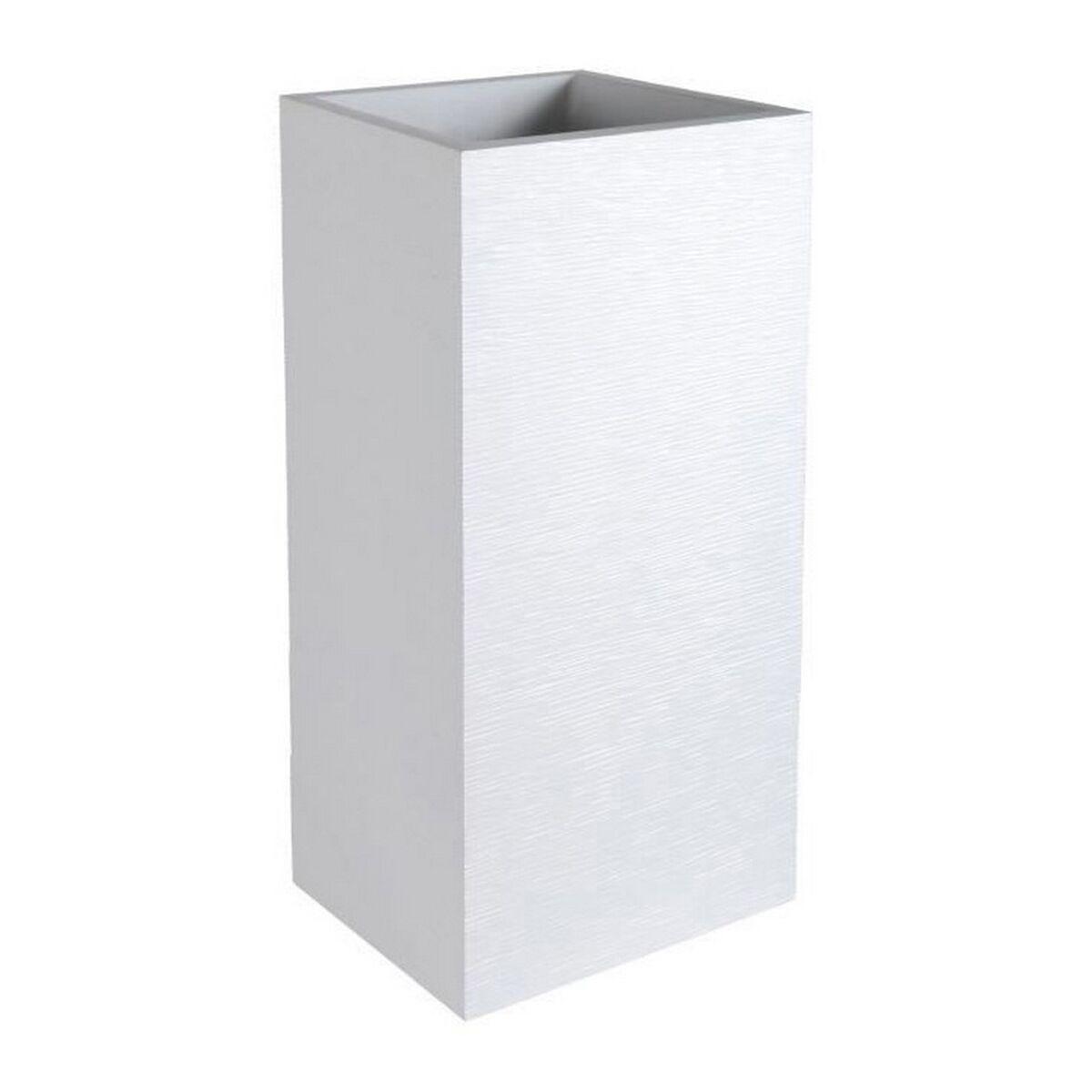 Urtepotte EDA Graphit Hvid Plastik Firkantet 39,5 x 39,5 x 80 cm Urtepotte EDA Graphit Hvid Plastik Firkantet 39,5 x 39,5 x 80 cm