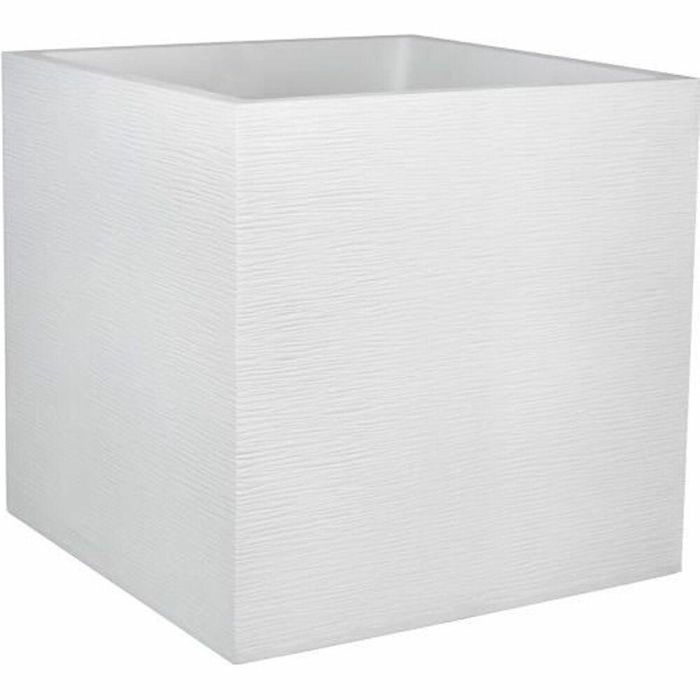 Urtepotte EDA Hvid Plastik 49,5 x 49,5 x 49,5 cm Urtepotte EDA Hvid Plastik 49,5 x 49,5 x 49,5 cm