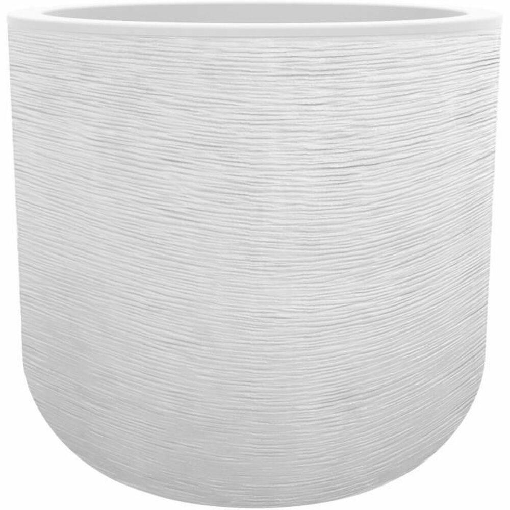 Urtepotte EDA Hvid Plastik Cirkulær Ø 40 cm Urtepotte EDA Hvid Plastik Cirkulær Ø 40 cm