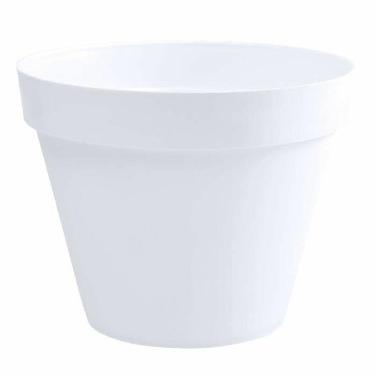 Urtepotte EDA Tuscan Ø 40 x 32 cm Cirkulær Hvid polypropylen Urtepotte EDA Tuscan Ø 40 x 32 cm Cirkulær Hvid polypropylen
