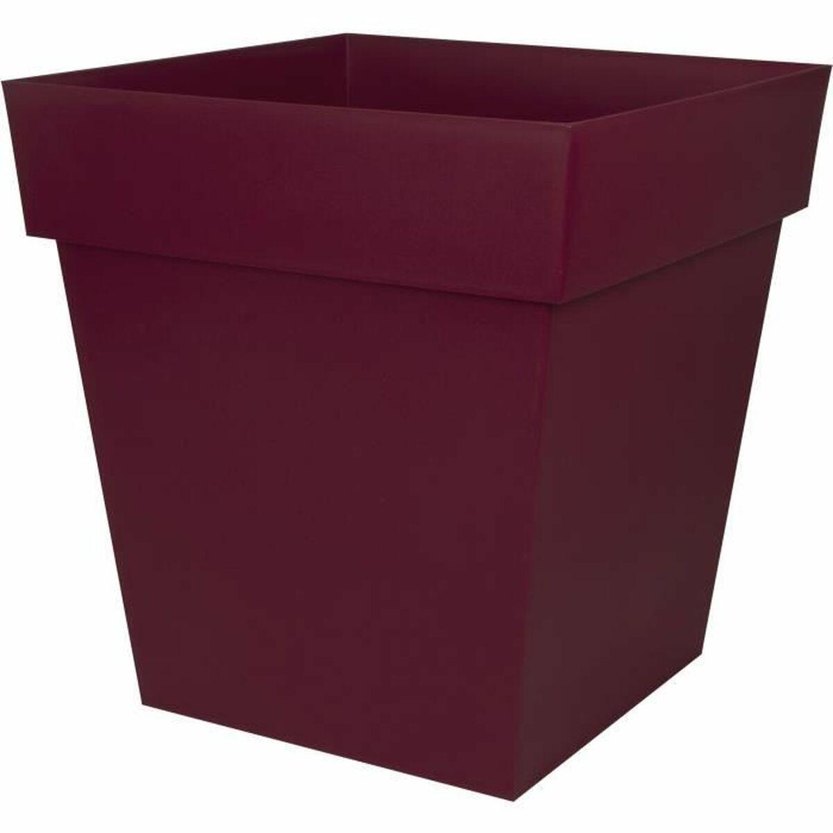 Urtepotte Ecolux 49,5 x 49,5 x 52,5 cm Mørkerød Plastik Firkantet Moderne Urtepotte Ecolux 49,5 x 49,5 x 52,5 cm Mørkerød Plastik Firkantet Moderne