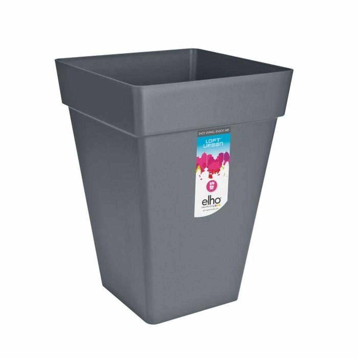 Urtepotte Elho Antracit polypropylen Plastik Firkantet Moderne 37 cm Urtepotte Elho Antracit polypropylen Plastik Firkantet Moderne 37 cm