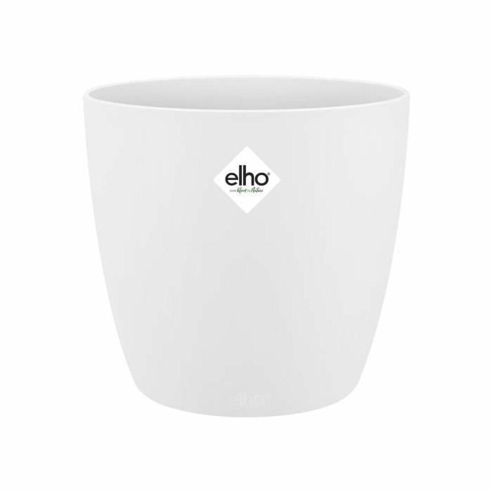 Urtepotte Elho Hvid Plastik Cirkulær Urtepotte Elho Hvid Plastik Cirkulær