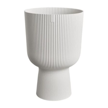 Urtepotte - Elho - Vibes Fold Coupe - Hvid - L 30 x B 29,5 x H 45 cm - Indendørs - 100% genbrugt