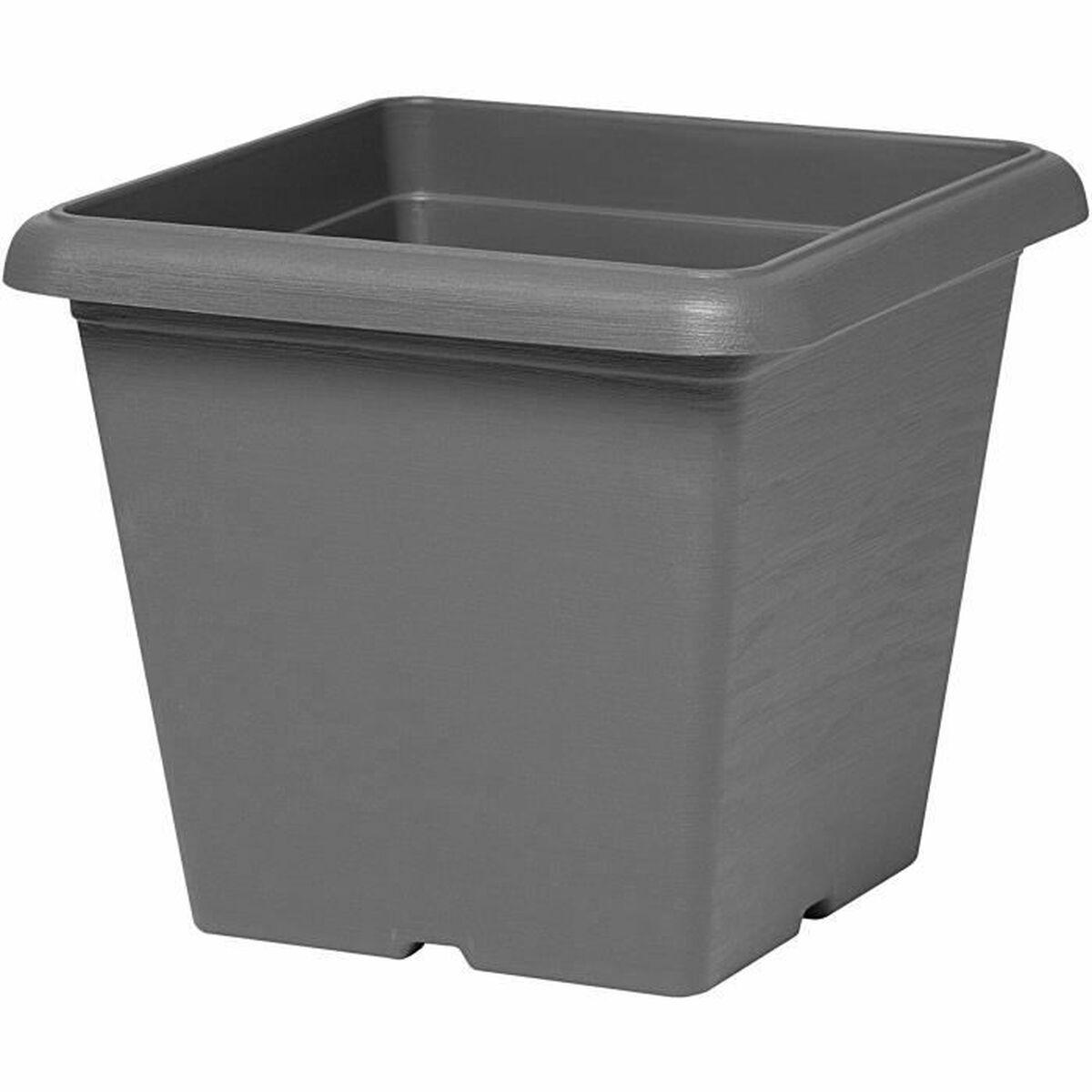 Urtepotte Garden ID Antracit Firkantet Steneffekt 40 x 35 cm Urtepotte Garden ID Antracit Firkantet Steneffekt 40 x 35 cm