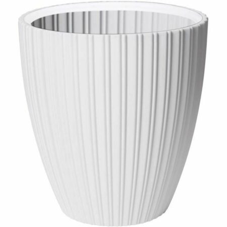 Urtepotte - Garden ID Fancy, hvid polyetylen 40 × 42 cm