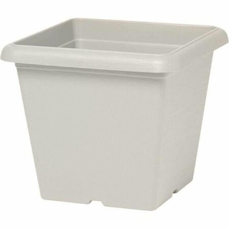 Urtepotte Garden ID hvid firkantet steneffekt 40 × 35 cm