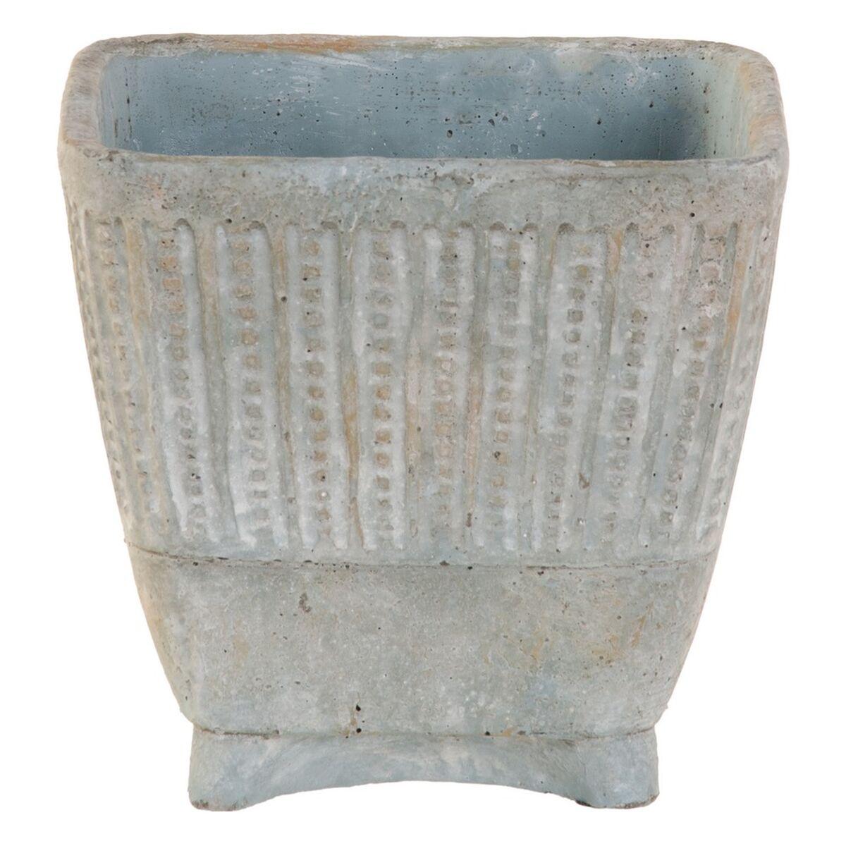 Urtepotte Grå Cement 19,5 x 19,5 x 19 cm Urtepotte Grå Cement 19,5 x 19,5 x 19 cm