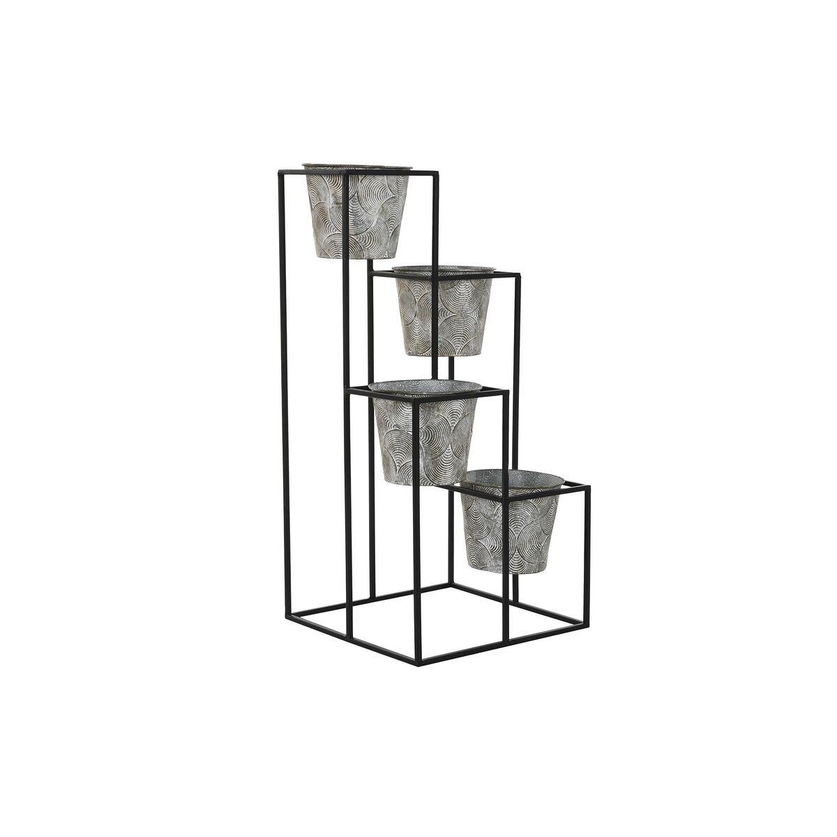 Urtepotte Grå Metal Brugt 34 x 34 x 71 cm Urtepotte Grå Metal Brugt 34 x 34 x 71 cm