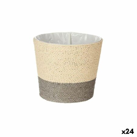 Urtepotte Grå Tov Plastik 19,5 x 16,5 x 19,5 cm (24 enheder)