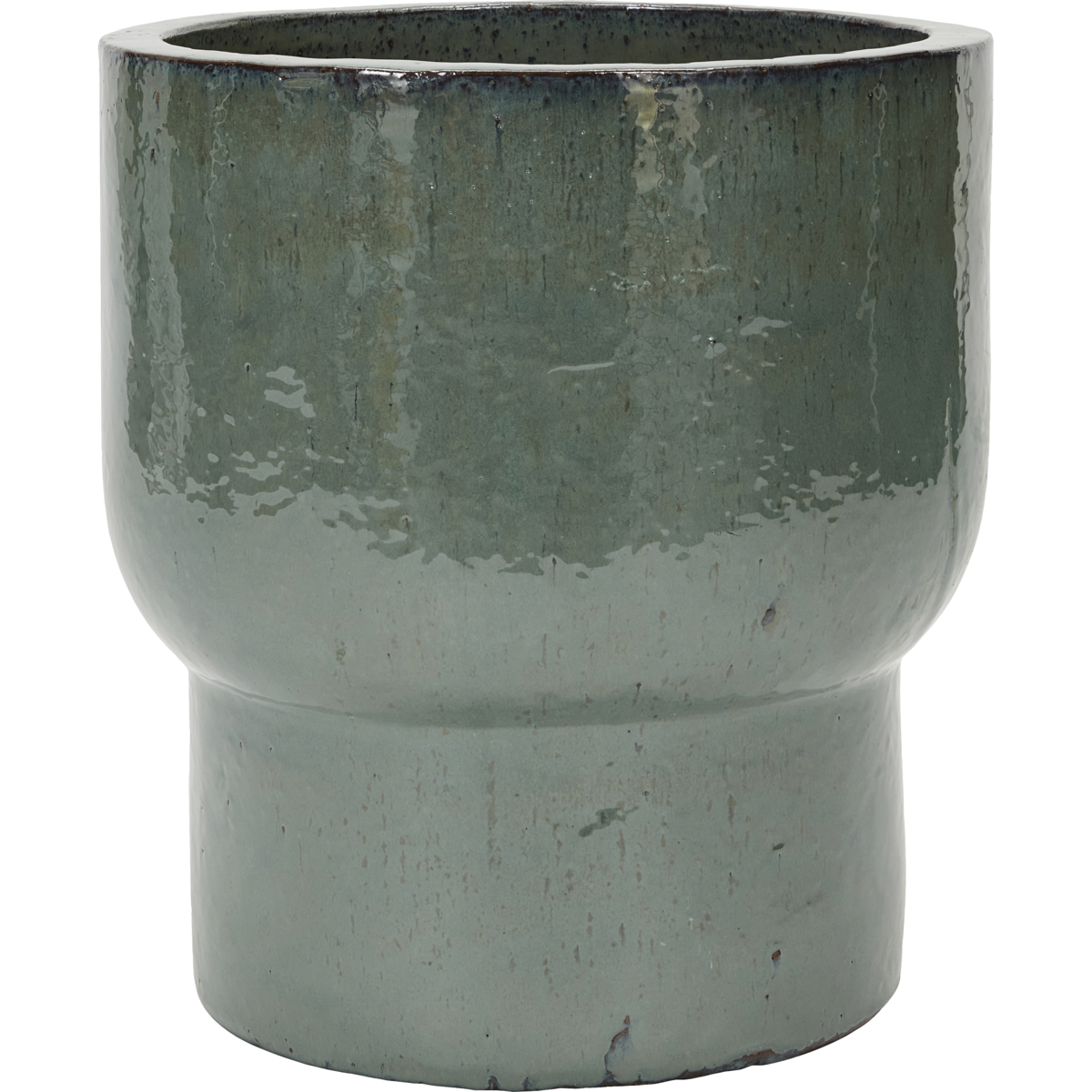 Urtepotte, HDTerra, Grøn - Green / Earthenware / h: 55 cm, dia: 50 cm Urtepotte, HDTerra, Grøn - Green / Earthenware / h: 55 cm, dia: 50 cm