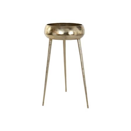 Urtepotte Home ESPRIT Gylden Aluminium Moderne 35,5 X 35,5 X 77 cm