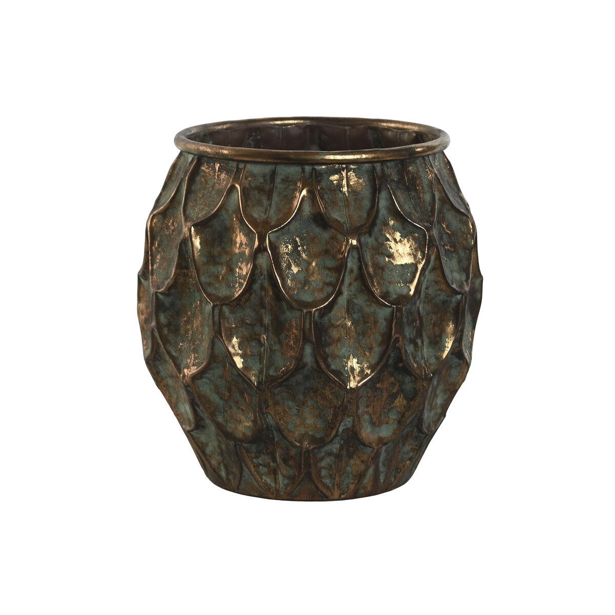 Urtepotte Home ESPRIT Gylden Metal Vintage 28 x 28 x 28 cm Urtepotte Home ESPRIT Gylden Metal Vintage 28 x 28 x 28 cm
