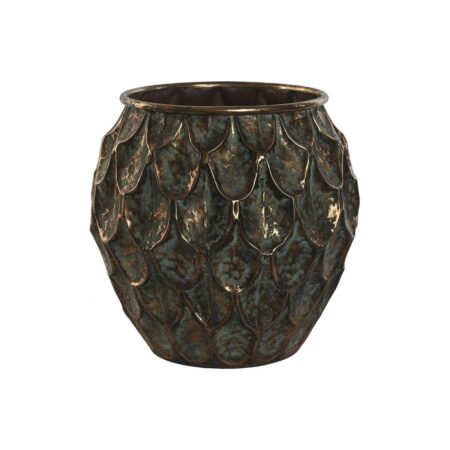 Urtepotte Home ESPRIT Gylden Metal Vintage 33 x 33 x 32 cm