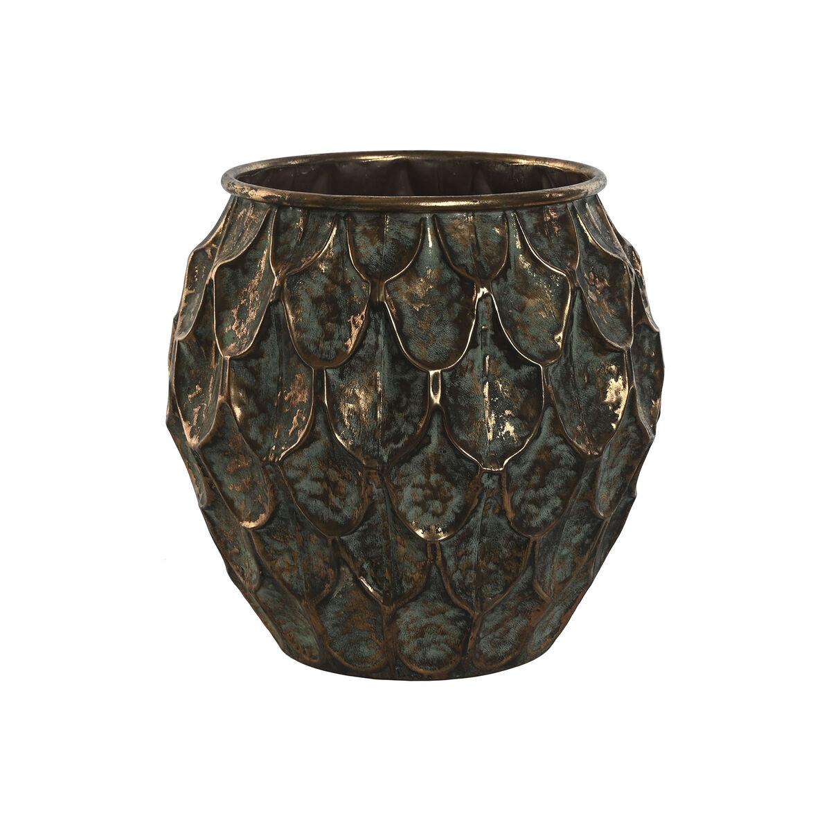 Urtepotte Home ESPRIT Gylden Metal Vintage 33 x 33 x 32 cm Urtepotte Home ESPRIT Gylden Metal Vintage 33 x 33 x 32 cm
