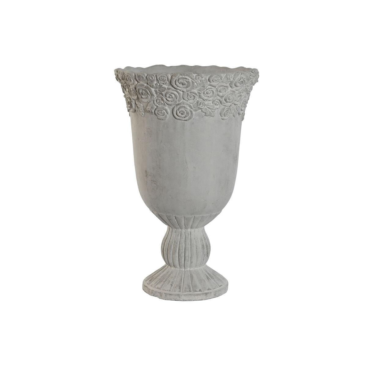 Urtepotte Home ESPRIT Hvid Cement Romantisk Brugt 31 x 31 x 49 cm Urtepotte Home ESPRIT Hvid Cement Romantisk Brugt 31 x 31 x 49 cm