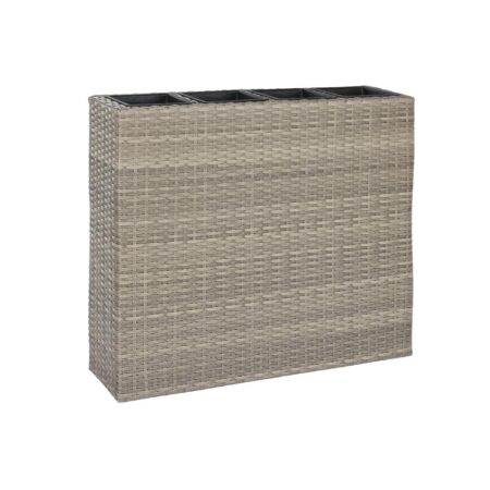 Urtepotte Home ESPRIT polypropylen Rattan 95 x 26 x 80 cm