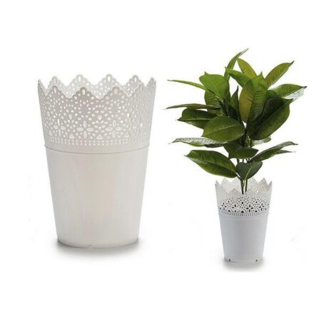 Urtepotte Hvid Plastik Hvid