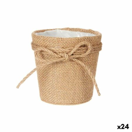 Urtepotte Ibergarden brun med tov - 11 × 10,5 × 11 cm (24 stk)