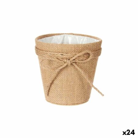 Urtepotte Lasso 12,5 x 12 x 12,5 cm Brun Tov Plastik 14 x 12,5 x 14 cm (24 enheder)