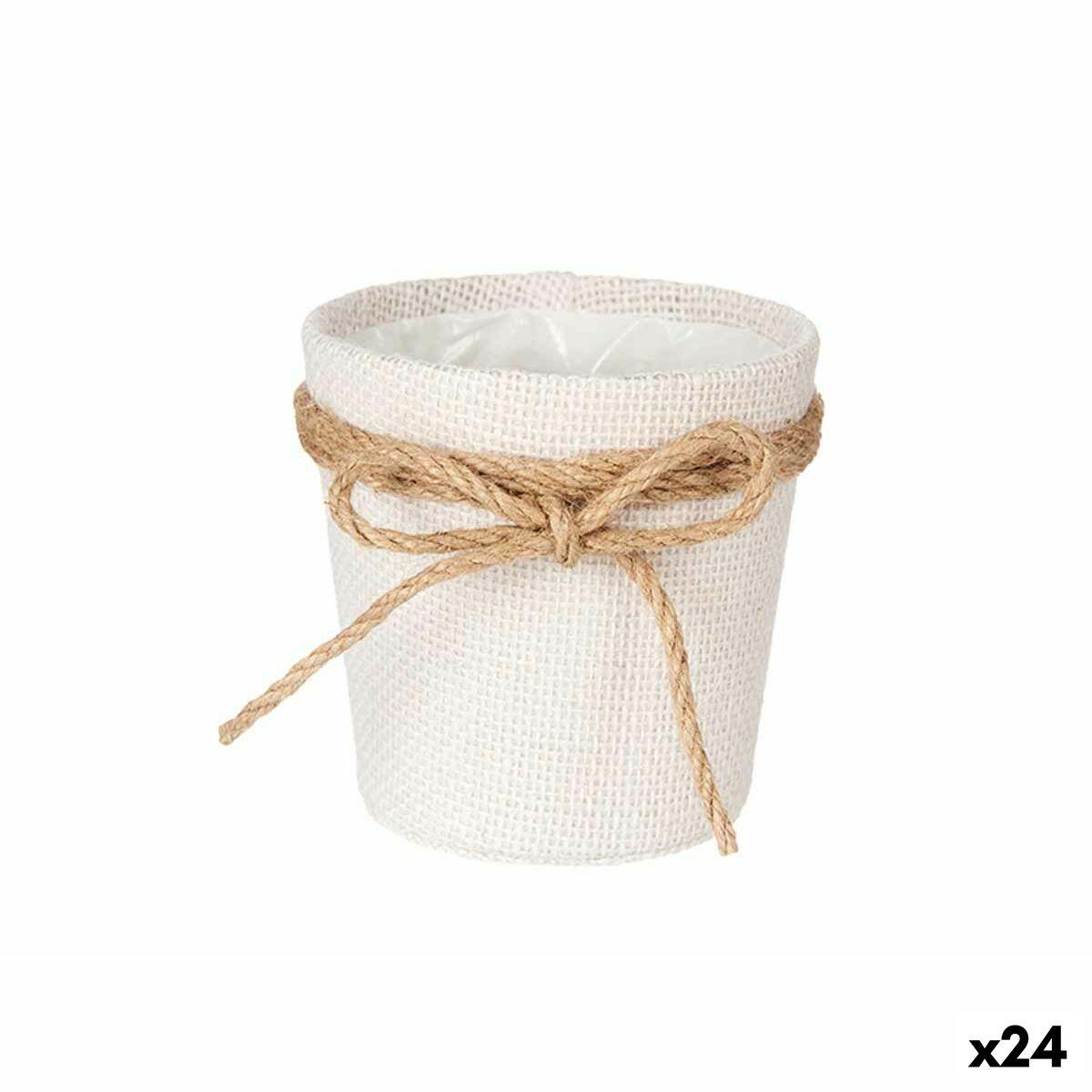 Urtepotte Lasso Hvid Klæde 11 x 10,5 x 11 cm (24 enheder) Urtepotte Lasso Hvid Klæde 11 x 10,5 x 11 cm (24 enheder)