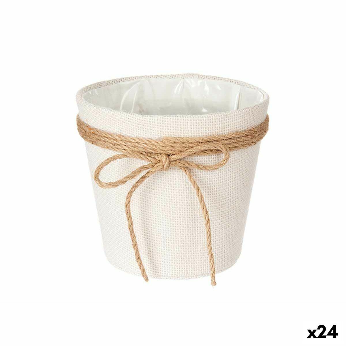 Urtepotte Lasso Hvid Klæde 16 x 15 x 16 cm (24 enheder) Urtepotte Lasso Hvid Klæde 16 x 15 x 16 cm (24 enheder)