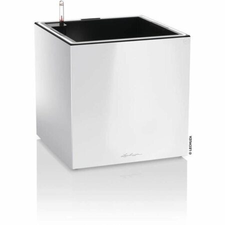 Urtepotte Lechuza 40 x 40 x 40 cm Hvid (1 enheder)