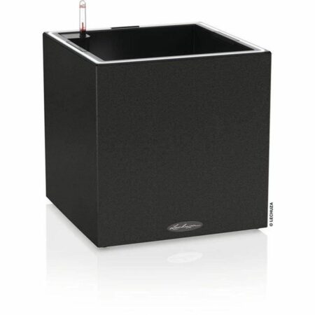 Urtepotte Lechuza 40 x 40 x 40 cm Sort (1 enheder)