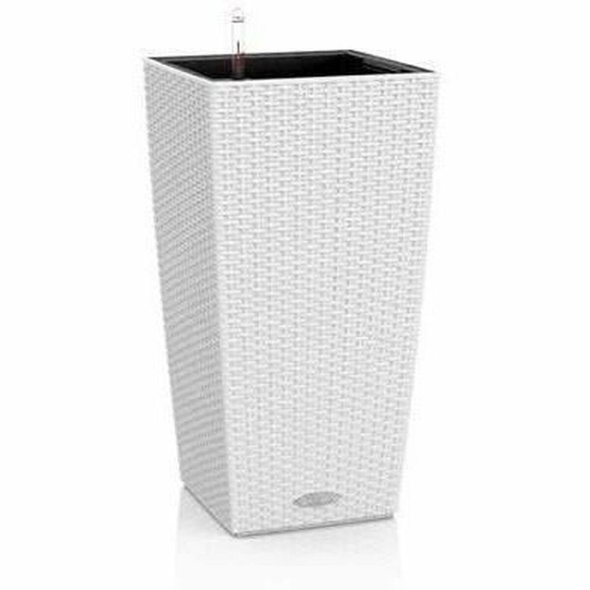 Urtepotte Lechuza 40 x 40 x 75 cm Hvid Sort polypropylen Urtepotte Lechuza 40 x 40 x 75 cm Hvid Sort polypropylen