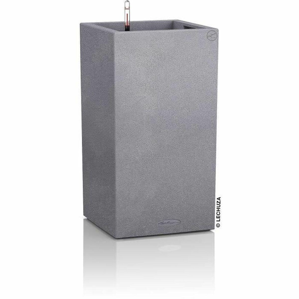 Urtepotte Lechuza 40 x 40 x 76 cm Grå polypropylen Rektangulær Urtepotte Lechuza 40 x 40 x 76 cm Grå polypropylen Rektangulær