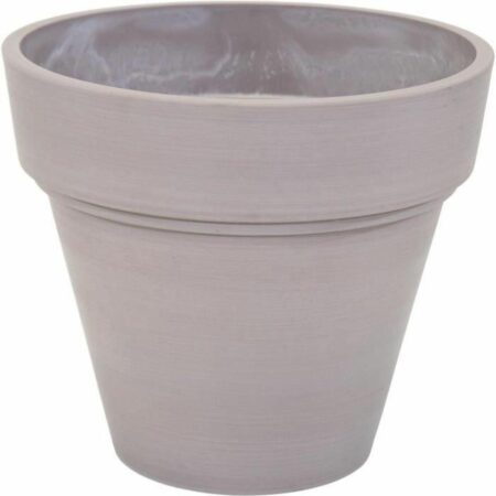 Urtepotte Mega Collections Ecostone Planter Brun Taupe Ø 35 cm 35 cm 35 x 30 cm