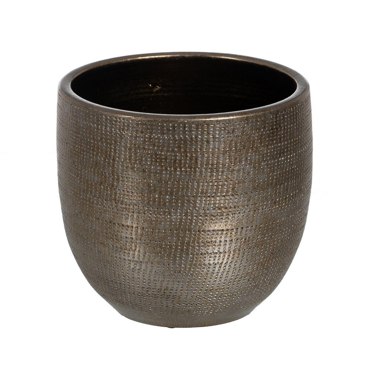 Urtepotte Metallic Keramik 35 x 35 x 31 cm Urtepotte Metallic Keramik 35 x 35 x 31 cm