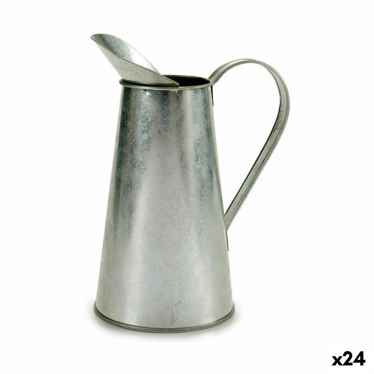 Urtepotte Mønster Mælkekande Sølvfarvet Zink 17 x 21,5 x 11,3 cm (24 enheder) Urtepotte Mønster Mælkekande Sølvfarvet Zink 17 x 21,5 x 11,3 cm (24 enheder)
