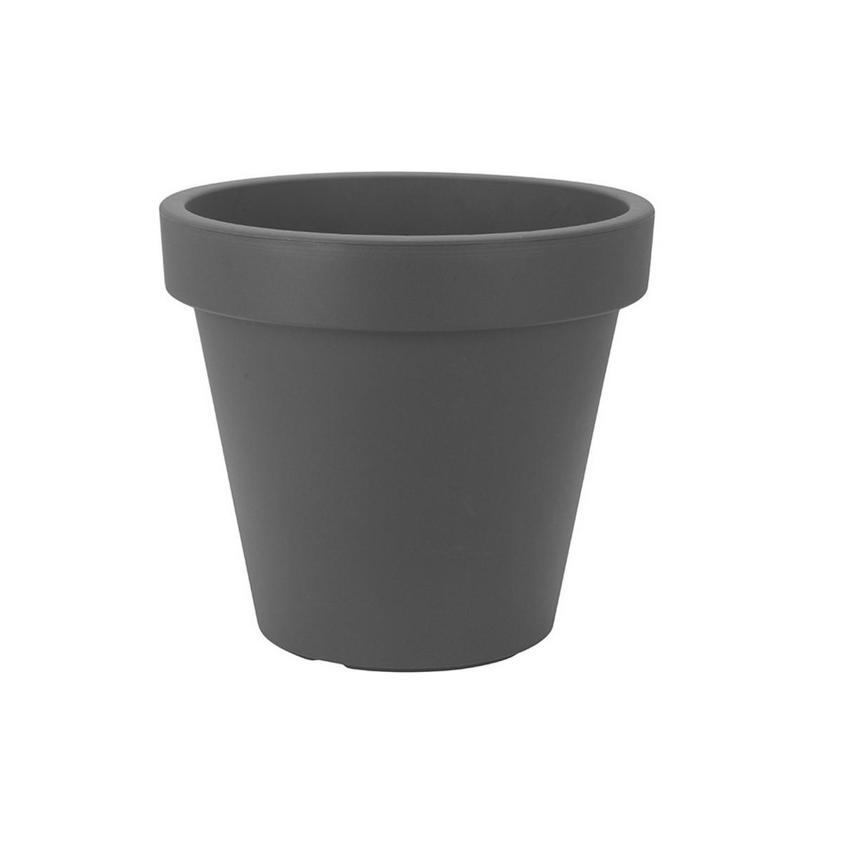 Urtepotte Plastiken Antracit polypropylen (Ø 35 cm) Urtepotte Plastiken Antracit polypropylen (Ø 35 cm)