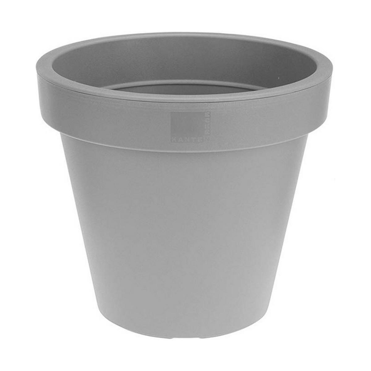 Urtepotte Plastiken Grå polypropylen (Ø 26 cm) Urtepotte Plastiken Grå polypropylen (Ø 26 cm)