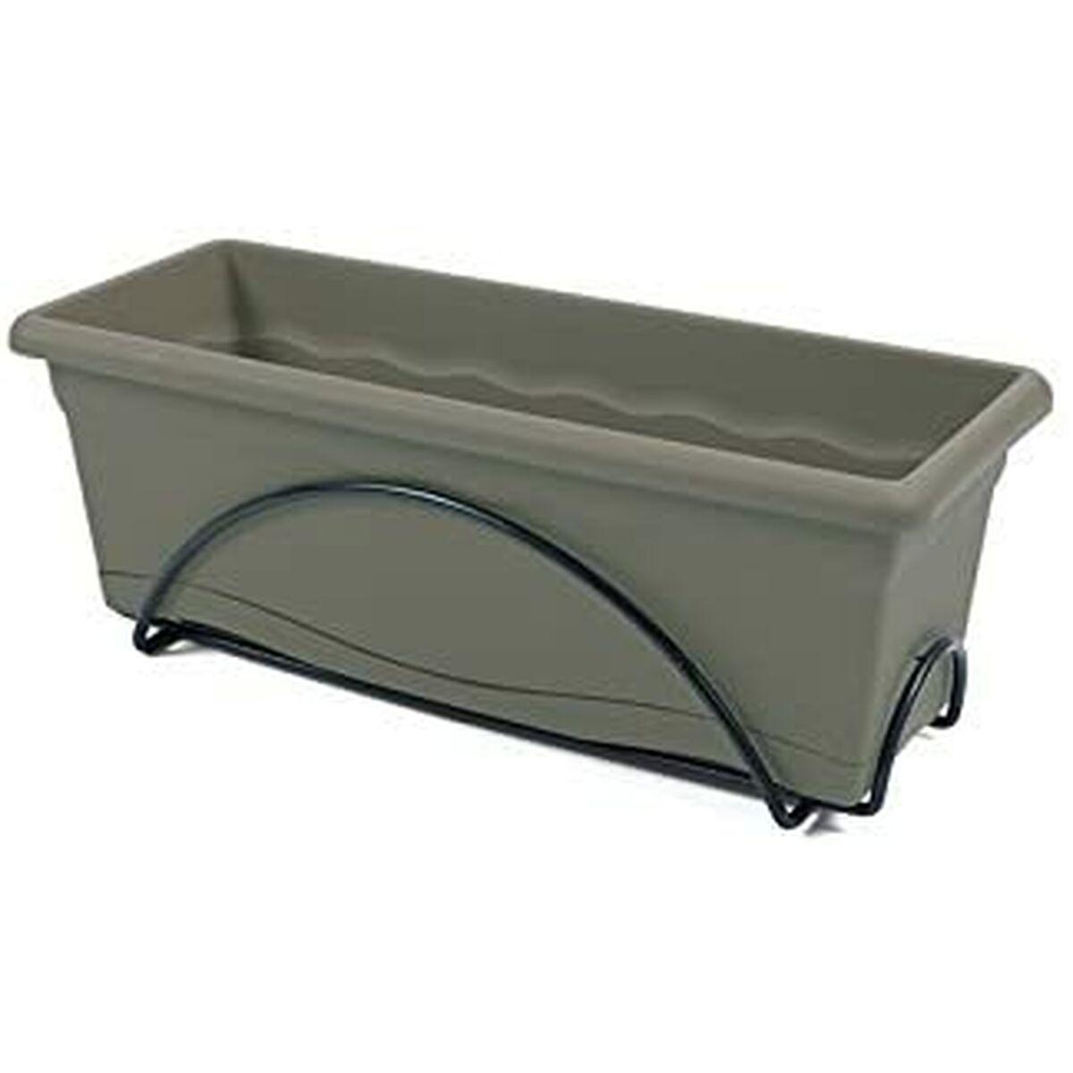 Urtepotte Plastiken Terra Til ophængning på balkonen Taupe Plastik 50 x 24 x 18 cm Urtepotte Plastiken Terra Til ophængning på balkonen Taupe Plastik 50 x 24 x 18 cm
