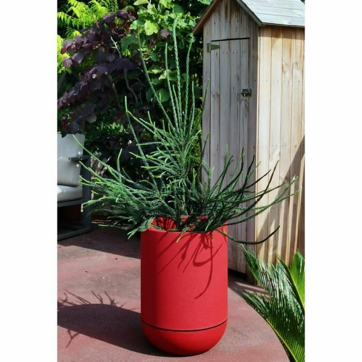 Urtepotte Riviera Granite D40 Rød Plastik Cirkulær Ø 40 cm Urtepotte Riviera Granite D40 Rød Plastik Cirkulær Ø 40 cm