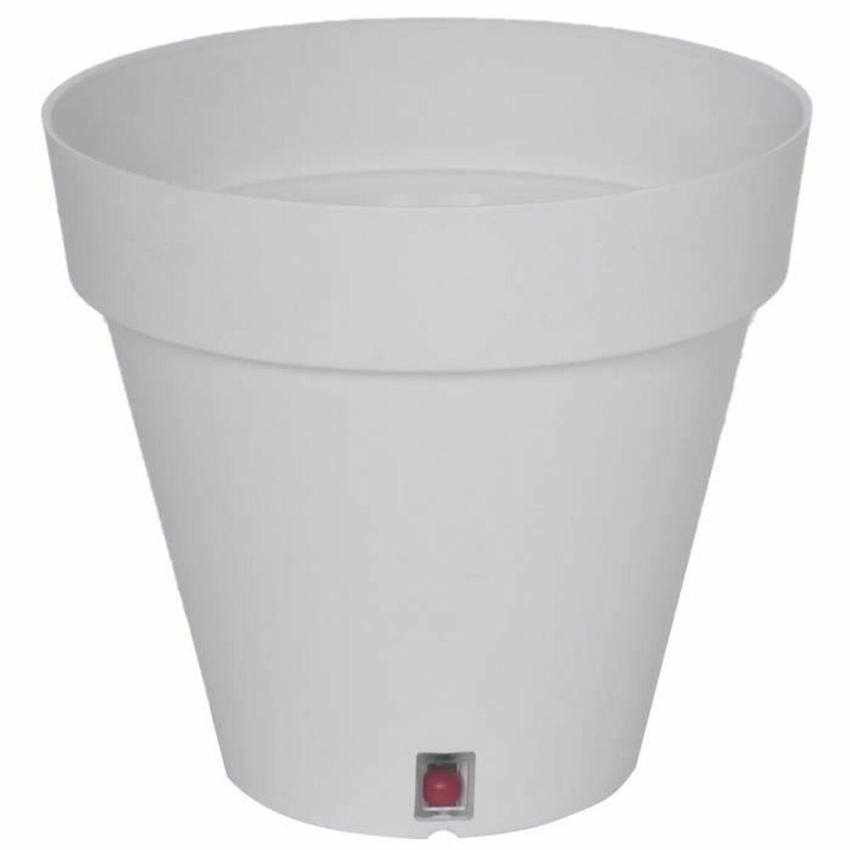 Urtepotte Riviera Ø 60 cm Hvid polypropylen Plastik Cirkulær Urtepotte Riviera Ø 60 cm Hvid polypropylen Plastik Cirkulær