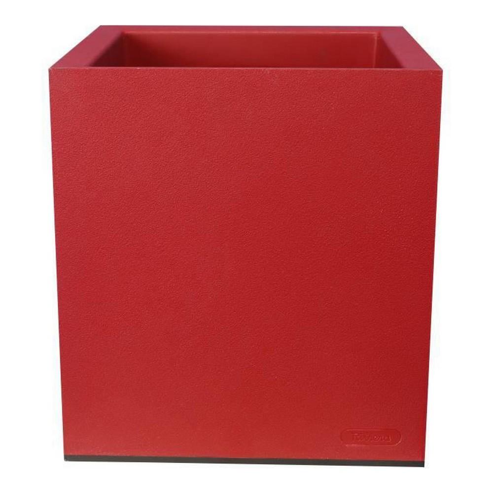 Urtepotte Riviera Rød Plastik Firkantet 40 x 40 cm Urtepotte Riviera Rød Plastik Firkantet 40 x 40 cm