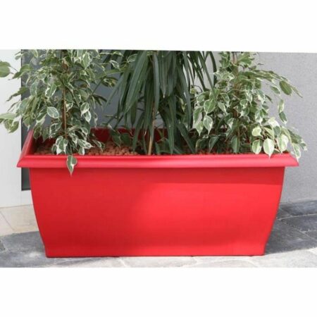 Urtepotte Riviera Rød Plastik Rektangulær 80 x 40 cm 80 x 40 x 32 cm
